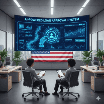 USA Loan Approval AI system showing smart loan approval technology