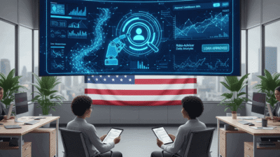 USA Loan Approval AI system showing smart loan approval technology