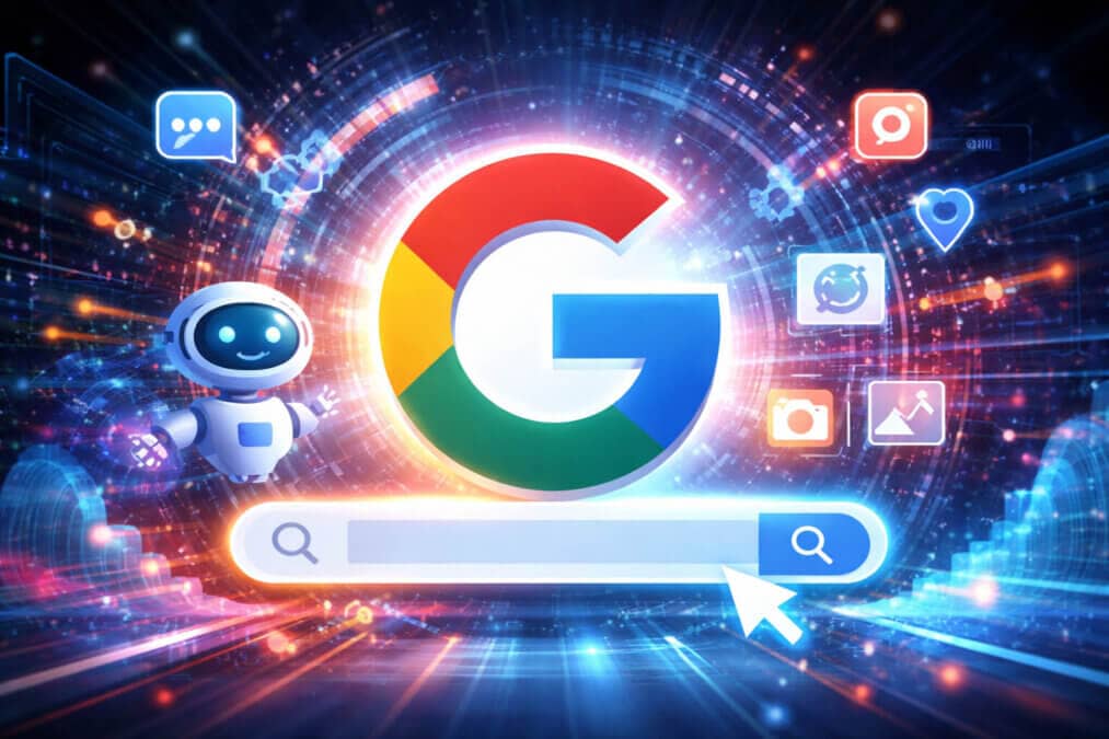 Representing AI-driven search updates.