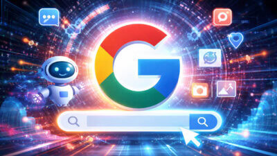 Representing AI-driven search updates.