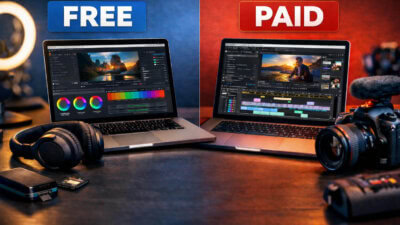 Free vs Paid video editing software
