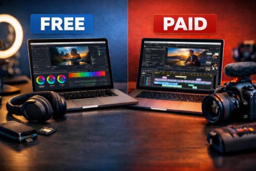 Free vs Paid video editing software