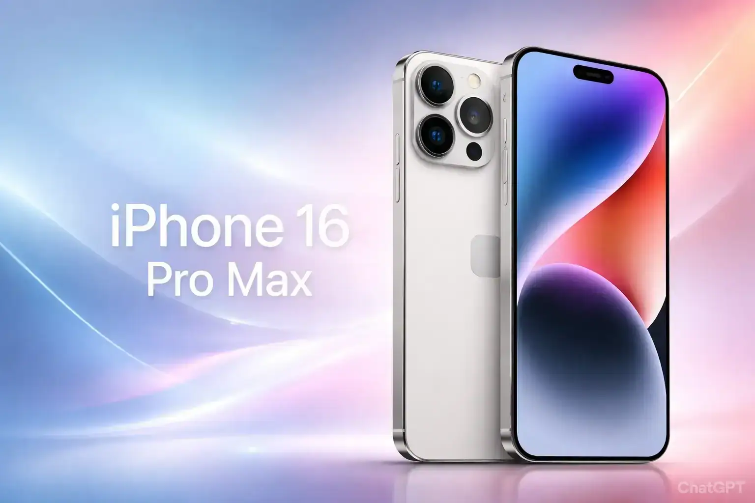 iPhone 16 Pro Max with a large 6.9-inch display and sleek design.