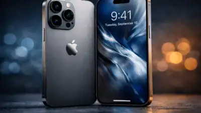 Apple iPhone 16 Pro Max smartphone design and camera system.