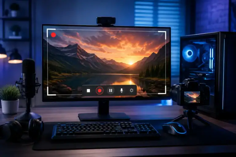 Best screen recorder for PC software comparison featuring screen capture, gameplay recording, and video creation tools.